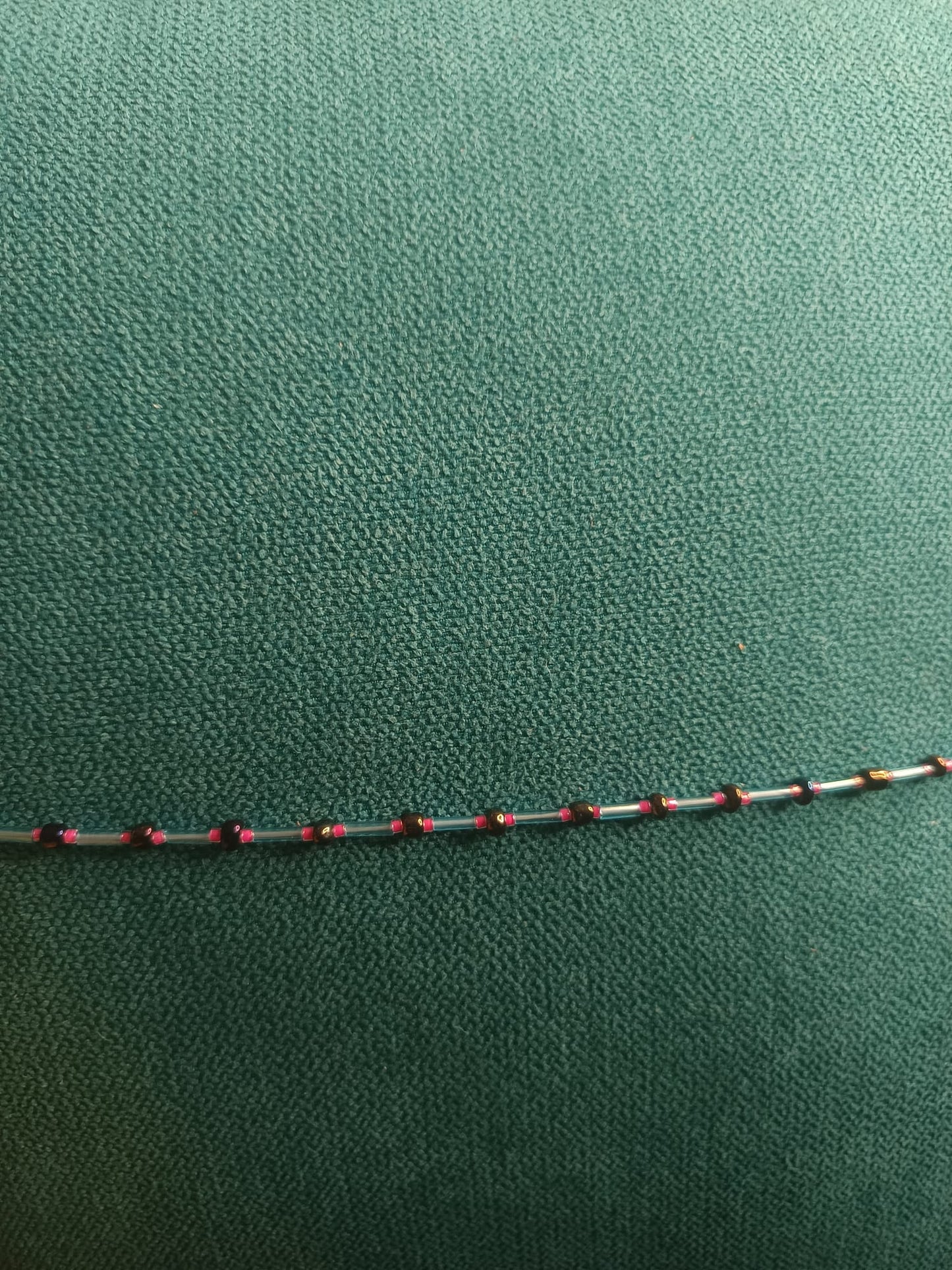 Chaine de taille "Girly" rose et bleu baya bine bine (XL au XXXL)